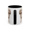 11oz Funny Cavapoo Mug, Black, back view