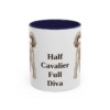 11oz Funny Cavapoo Mug, Navy, front view