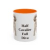 11oz Funny Cavapoo Mug, Orange, front view