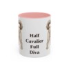 11oz Funny Cavapoo Mug, Pink, front view