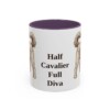 11oz Funny Cavapoo Mug, Purple, front view