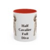 11oz Funny Cavapoo Mug, Red, front view