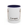 11oz Cavapoo Latin Mug, Navy, front view