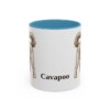 11oz Cavapoo Mug, Light Blue, front view