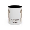 11oz Cavapoo Dog Mom Mug, Black, front view