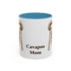 11oz Cavapoo Dog Mom Mug, Light Blue, front view