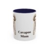 11oz Cavapoo Dog Mom Mug, Navy, front view