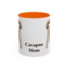 11oz Cavapoo Dog Mom Mug, Orange, front view