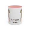 11oz Cavapoo Dog Mom Mug, Pink, front view