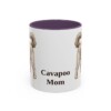 11oz Cavapoo Dog Mom Mug, Purple, front view