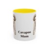 11oz Cavapoo Dog Mom Mug, Yellow, front view