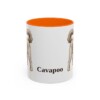 11oz Cavapoo Mug, Orange, front view