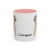 11oz Cavapoo Mug, Pink, front view