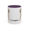 11oz Cavapoo Mug, Purple, front view