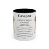 11oz Cavapoo Mug, Black, front view