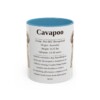 11oz Cavapoo Mug, Light Blue, front view