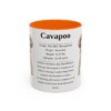 11oz Cavapoo Mug, Orange, front view