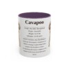 11oz Cavapoo Mug, Purple, front view