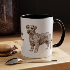 11oz Cesky Terrier Mug, Black, lifestyle photo