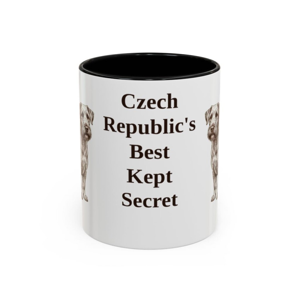 11oz-cesky-terrier-mug-humor-black-front 11oz Funny Cesky Terrier Mug, Black, front view