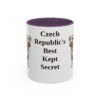 11oz-cesky-terrier-mug-humor-purple 11oz Funny Cesky Terrier Mug, Purple, front view