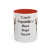11oz-cesky-terrier-mug-humor-red 11oz Funny Cesky Terrier Mug, Red, front view