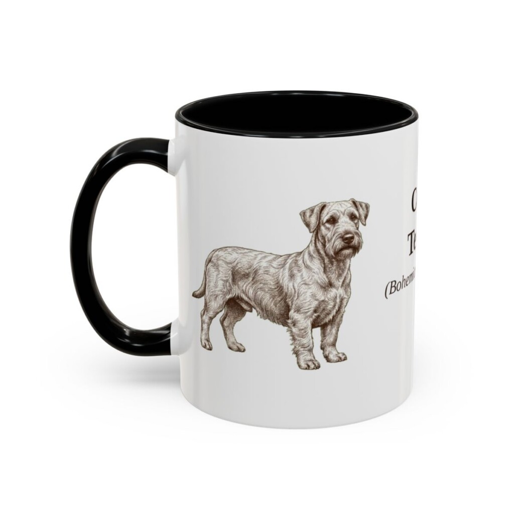11oz Cesky Terrier Latin Mug, Black, left side view