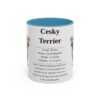 11oz Cesky Terrier Mug, Light Blue, front view