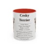 11oz Cesky Terrier Mug, Red, front view