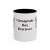 11oz Chesapeake Bay Retriever Mug, Black, front view