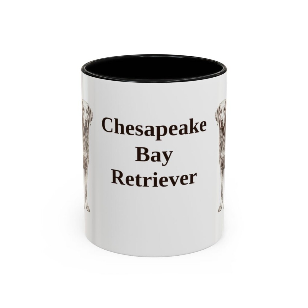11oz Chesapeake Bay Retriever Mug, Black, front view