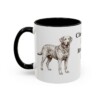 11oz Chesapeake Bay Retriever Dog Dad Mug, Black, left side view