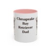 11oz Chesapeake Bay Retriever Dog Dad Mug, Pink, front view