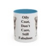 11oz Funny Chesapeake Bay Retriever Mug, Light Blue, front view