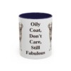 11oz Funny Chesapeake Bay Retriever Mug, Navy, front view