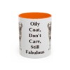 11oz Funny Chesapeake Bay Retriever Mug, Orange, front view