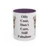 11oz Funny Chesapeake Bay Retriever Mug, Purple, front view
