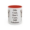 11oz Funny Chesapeake Bay Retriever Mug, Red, front view
