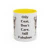 11oz Funny Chesapeake Bay Retriever Mug, Yellow, front view