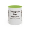 11oz Chesapeake Bay Retriever Latin Mug, Light Green, front view