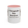11oz Chesapeake Bay Retriever Latin Mug, Pink, front view