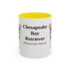 11oz Chesapeake Bay Retriever Latin Mug, Yellow, front view
