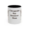 11oz Chesapeake Bay Retriever Dog Mom Mug, Black, front view