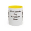 11oz Chesapeake Bay Retriever Dog Mom Mug, Yellow, front view