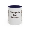 11oz Chesapeake Bay Retriever Mug, Navy, front view