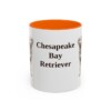 11oz Chesapeake Bay Retriever Mug, Orange, front view