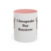 11oz Chesapeake Bay Retriever Mug, Pink, front view