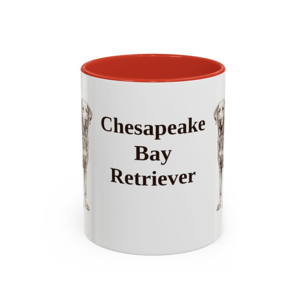 11oz Chesapeake Bay Retriever Mug, Red, front view