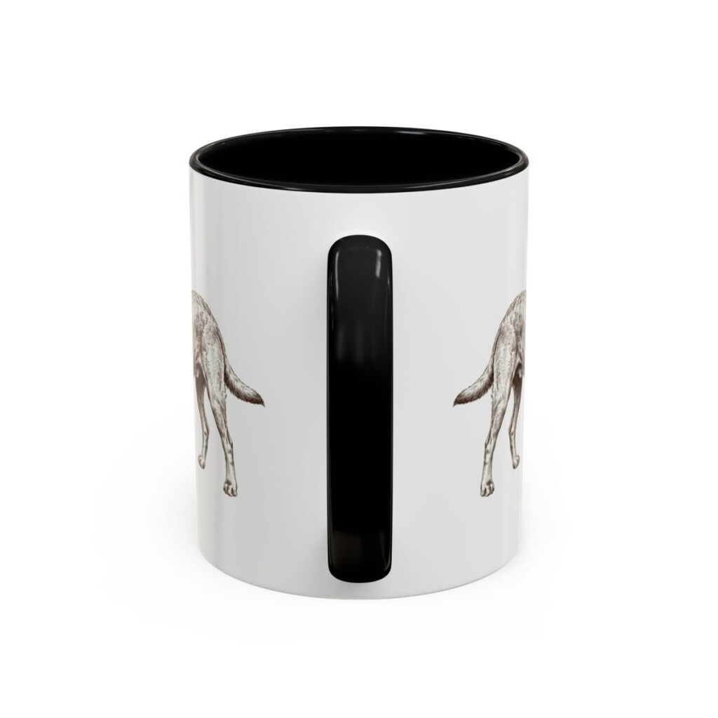 11oz Chesapeake Bay Retriever Mug, Black, back view