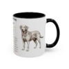 11oz Chesapeake Bay Retriever Mug, Black, right side view